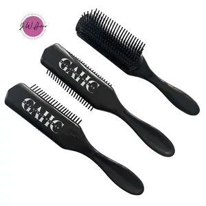 Eco Friendly Wholesale Wide Tooth Surf Wax Natural Comb Custom Detangle Hair Brush
