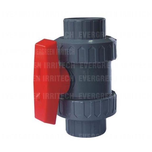 PVC Double Union Glue 32mm Plastic Ball Valve
