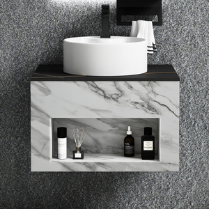 2024 Modern Style 1-Sink Bathroom <strong>Vanity</strong> Cabinet New Floating Wall Design with Water-Resistant Stainless Steel <strong>Case</strong> - Product Image 6