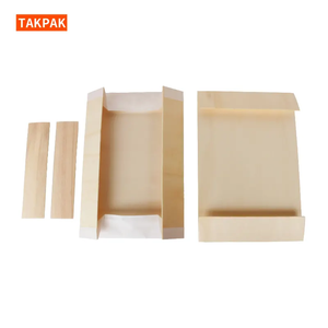 Caja plegable de comida rápida desechable sin terminar <span class=keywords><strong>al</strong></span> por mayor, contenedor de madera <span class=keywords><strong>para</strong></span> ensalada a prueba de grasa con tapa de madera - Product Image 3