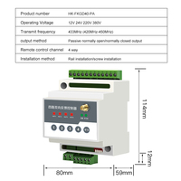 Télécommande PLC sans fil 4 canaux PUFFINS HK-GDFK40-PA 433 MHz DC9-30V 10A avec commutateurs d'acquisition et de transmission IO bidirectionnels