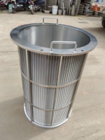 Cilindro de filtro autolimpiante de malla de alambre en espiral de acero inoxidable 304 316L para agua