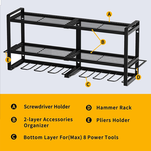 Prezzo di fabbrica più recente organizzazione di stoccaggio organizzatore Garage montaggio a <span class=keywords><strong>parete</strong></span> strumento organizzatore per punte <span class=keywords><strong>da</strong></span> Garage <span class=keywords><strong>portachiavi</strong></span> - Product Image 5