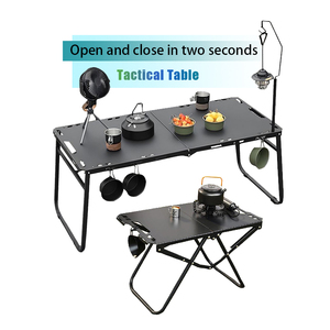 Bàn cắm trại ngoài trời di động tiện dụng, có cần thủy lực, đa năng, gấp gọn, kiểu chiến thuật - Product Image 2