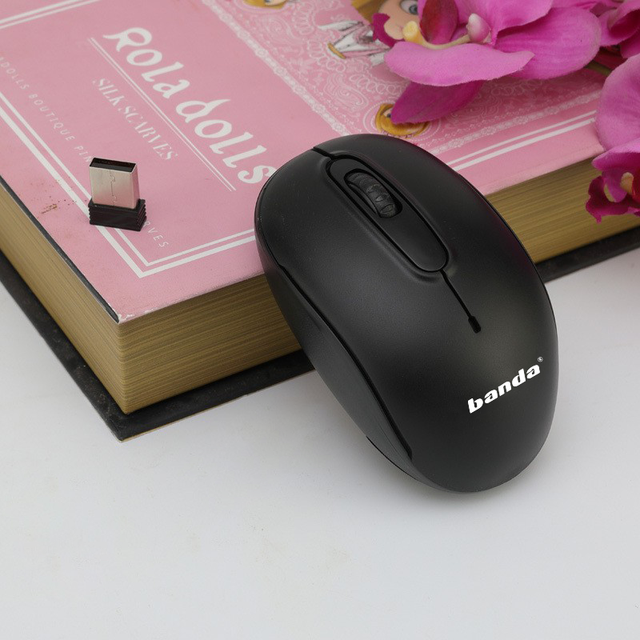 Optical USB Mini Wireless Computer Mouse 2.4G Ergonomic Design Compatible with Multiple Devices in Stock