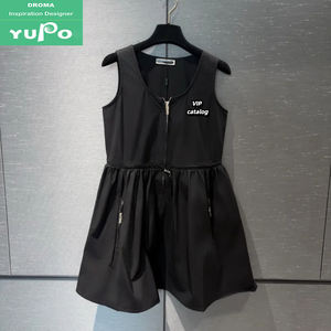 Droma Inspired Designer Denim Casual High End Luxury Women Dress for Party with Sashes - Product Image 5