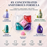 Échantillon Gratuit JIETI 10gX100 Capsules de Lessive Parfumées aux Fruits 5-en-1 à Dissolution Rapide OEM ODM Fournisseur en Gros