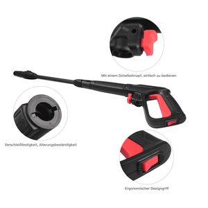 Stim High Pressure Washer Gun Handle With Adjustable Nozzle For Car Cleaning 150bar 2250psi Plastic Light Duty - Product Image 4