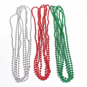 Perles en plastique électrolytiques colorées Mardi Gras poisson d'avril nouvel an Ramadan collier chaîne pour costume de festival - Product Image 5