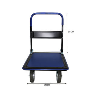 Chariots industriels à plate-forme de chariot robuste et chariot à main portant 350KG - Product Image 4