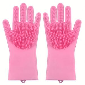 Gants de bain multifonctionnels en silicone pour petits animaux - Gants-brosses isolants thermiquement, résistants à l'usure et anti-rayures, style coupé - Product Image 4