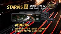 Cámara para Auto de Alta Calidad con Pantalla IPS a Color de 11.88'', Sensor SONY Starvis, Quad HD 2K, Grabación Delantera/Trasera, Ángulo de 140°, Garantía de 3 Años Abee