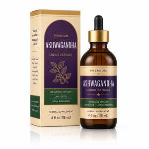 Fórmula Avanzada 7 en 1 para <span class=keywords><strong>el</strong></span> Alivio <span class=keywords><strong>del</strong></span> Estrés, Gotas de Ashwagandha, Rhodiola, Holy Basil con Glicinato de Magnesio para <span class=keywords><strong>el</strong></span> Bienestar Sistemático - Product Image 1