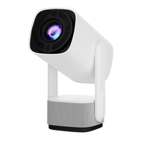 Projecteur K2 1080P facile à utiliser, MAX 4K, Android 11, 1 Go 8 Go, avec batterie, autofocus et correction trapézoïdale pour l'extérieur