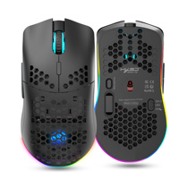 Souris de jeu sans fil à contrôle optimal noir HXSJ-T66 Souris de charge sans fil à trois modes