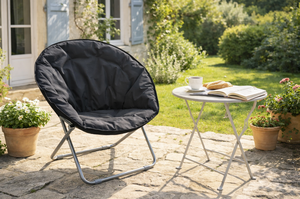 <span class=keywords><strong>Silla</strong></span> <span class=keywords><strong>Plegable</strong></span> Tipo Luna para Jardín, Cómoda <span class=keywords><strong>Silla</strong></span> <span class=keywords><strong>de</strong></span> Camping para Patio, <span class=keywords><strong>Terraza</strong></span> y Ocio al Aire Libre - Product Image 5