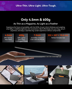 Extensor de Pantalla para Portátil <span class=keywords><strong>Blackview</strong></span> SCM6, Ultrafino, Monitor Portátil IPS FHD de 14 Pulgadas y 1080P, para Windows/Mac/Android/Switch - Product Image 4