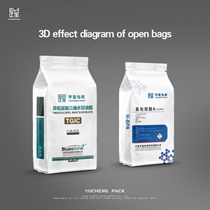 Saco de Embalaje de PE de Alta Barrera, Bolsa de Embalaje <span class=keywords><strong>para</strong></span> Productos Químicos de 25 kg, <span class=keywords><strong>al</strong></span> Vacío, Impermeable, Resistente a la Humedad, Transpirable - Product Image 2