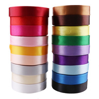 Ruban satiné personnalisé à âme en mousse, plusieurs largeurs, couleur unie, vente en gros pour décorations de fête d'anniversaire, artisanat de gâteaux, designs de nœuds cadeaux