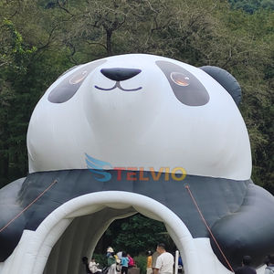 خيمة نفق عملاقة قابلة للنفخ على شكل باندا للاستخدام الخارجي، من مصنع صيني، قيمة رائعة، قوس كرتوني حيواني ضخم مخصص للترويج للفعاليات - Product Image 4