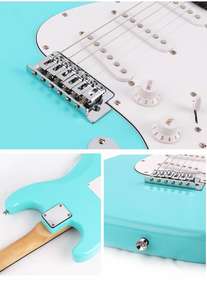 Prix d'usine stock best-seller packs disponibles pour gaucher guitare électrique sans frettes L-G1-ST pour débutant - Product Image 3