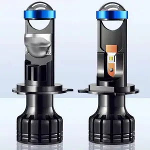 BI LED h4 lensa proyektor Mobil led dengan lampu laser bola lampu led untuk mobil bi led mini