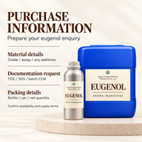 Eugénol Liquide Arôme Naturel Parfumé 98,0% à 99,0% Extrait Végétal Arôme Épicé Sucré Boisé Herbacé pour Usage Industriel Quotidien