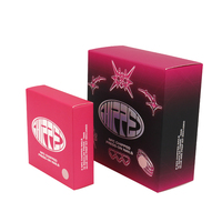 Vente en gros Boîte d'Emballage Pliable Personnalisée pour Nail Art Produit Imprimé Couleur Dégradée Boîtes en Papier