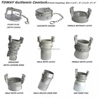 Tapa de Conexión de Manguera de Aluminio con Asa para Acoplamiento Guillemin