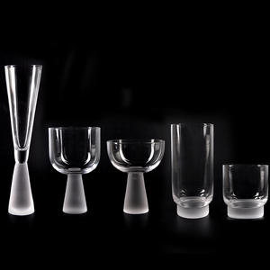 Minimalist Handblown <b>Glass</b> Wine <b>Goblet</b> Round Transparent Modern Design for Party Occasion - Product Image 6