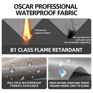 Stores motorisés d'extérieur pour patio et pergola, imperméables, protection solaire, stores enrouleurs électriques, cadre en aluminium, tissu PVC - Product Image 5