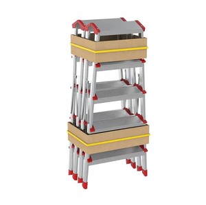 Bán lại 2 3 4 5 bước Trọng lượng nhẹ có thể gập lại nhôm rộng nền tảng Phân thang với <span class=keywords><strong>En</strong></span> <span class=keywords><strong>131</strong></span> cho gia đình - Product Image 4