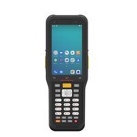 Escáner de Código de Barras de Largo Alcance CENAVA, PDA Android 4G, Escáner de Inventario de Larga Distancia con Teclado Numérico y Mango