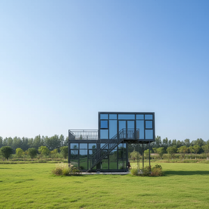 Casa Contenedor Prefabricada Económica, Fácil de Construir, Estructura de Acero Desmontable, Cabaña Prefabricada de Una Habitación - Product Image 5