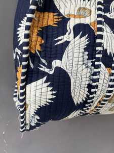 Bolsa de Mano Acolchada de Algodón con Estampado Étnico, Reutilizable, con Asas Resistentes, para Viajes, Compras, Uso Diario - Product Image 4