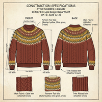 Ensemble pull en crochet vintage ample OEM ODM pour femme, avec haut tricoté coloré et jupe midi en velours côtelé marron, tenue d'automne