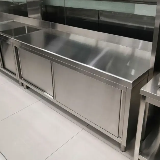 Stainless Steel Free Standing Kitchen Cabinet/Commercial Outdoors Kitchen Storage Cabinet