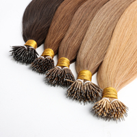 Extensions de cheveux humains de qualité supérieure avec anneaux nano, pointes épaisses et saines, extensions de cheveux à pointes nano, usine d'extensions de cheveux professionnelles