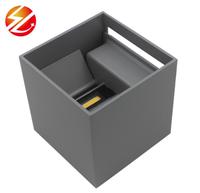 Lampe Murale LED Bidirectionnelle Étanche IP65 Cube 12W en Aluminium, Décorative et Orientable, pour Jardin et Porche