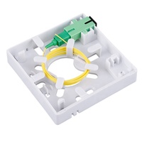 Boîtier de terminaison fibre optique FTTH 2 ports SC APC mural type 86 avec pigtail adaptateur LC FC pour réseau intérieur