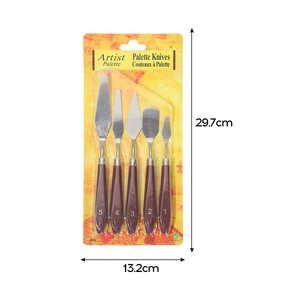 Bomeijia 5 cái công cụ đất sét bảng màu Dao bộ sơn dầu trộn dao cạo gỗ xử lý dụng cụ nghệ thuật - Product Image 2