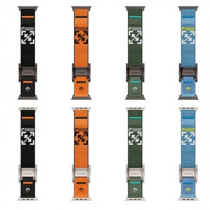 <span class=keywords><strong>Correa</strong></span> de Nylon para <span class=keywords><strong>Apple</strong></span> <span class=keywords><strong>Watch</strong></span> Ultra 2/3 Estándar 49mm, Hebilla Magnética Deportiva de Acero Inoxidable para <span class=keywords><strong>Correa</strong></span> de Nylon Tejida - Product Image 1