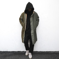 Veste d'hiver pour hommes de marque privée OEM High Street Style Long Sharpe avec livraison directe en stock