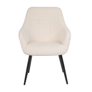 Chaises de salle à manger en tissu nordique moderne bon marché en gros pour hôtels restaurants cuisines finition velours table de salle à manger incluse - Product Image 2