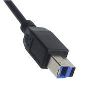Kustom kecepatan tinggi USB3.0 tipe-c kabel BM 1M panjang pemindai komputer perangkat USB jaket PVC Braid Shields USB3.0 pengisian