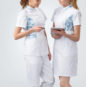 Nurse Dress <strong>Scrub</strong> <strong>Plus</strong> <strong>Size</strong> Workwear Printing Nursing Dresses <strong>Scrub</strong> Uniform White SPA Uniforms - Product Image 3