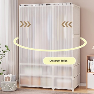 Armario Moderno de Acero Independiente Multicapa para Dormitorio, Armario Portátil de Tela para <span class=keywords><strong>Apartamentos</strong></span> y Hoteles - Product Image 3