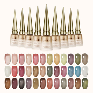 Usine chinoise de gros vernis à <span class=keywords><strong>ongles</strong></span> en gel de couleurs de marque privée 15ml Kit de vernis à gel gel UV pour salon de manucure - Product Image 2
