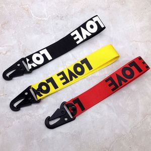 Wholesale Tactical Gear Clip Band <b>Key</b> <b>Chain</b> Nylon Belt Black Tactical Climbing Jacquard Keychain - Product Image 6