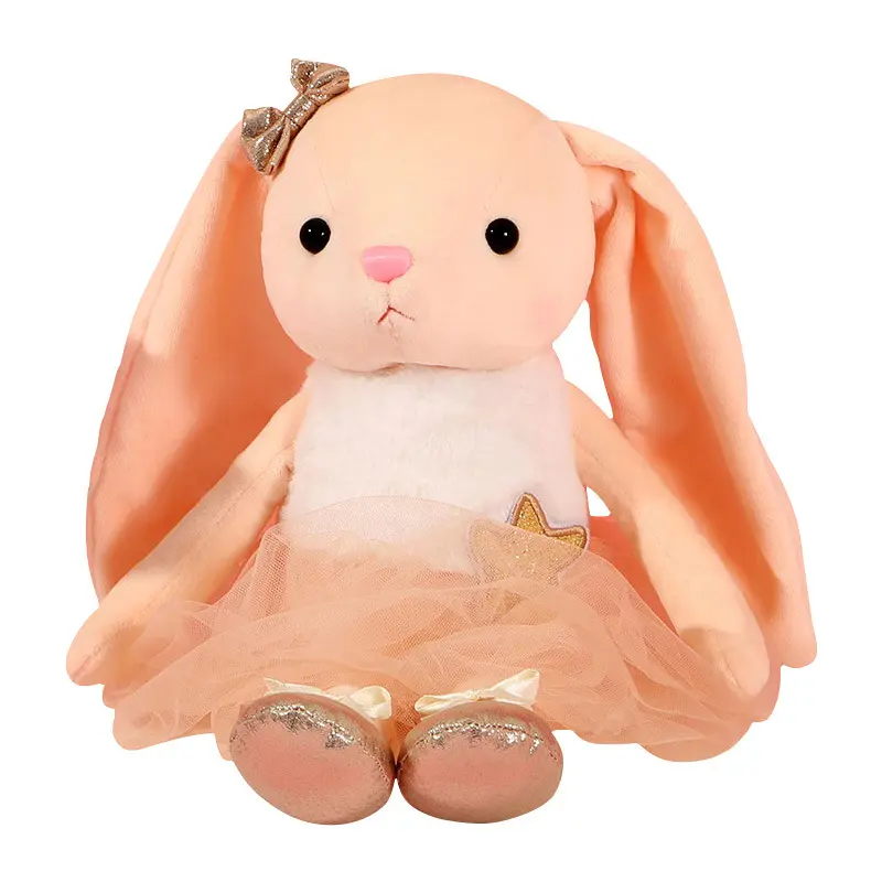 Venda quente dança coelho boneca Pano boneca presente do feriado para meninas criativo ballet coelho pelúcia figuras do brinquedo